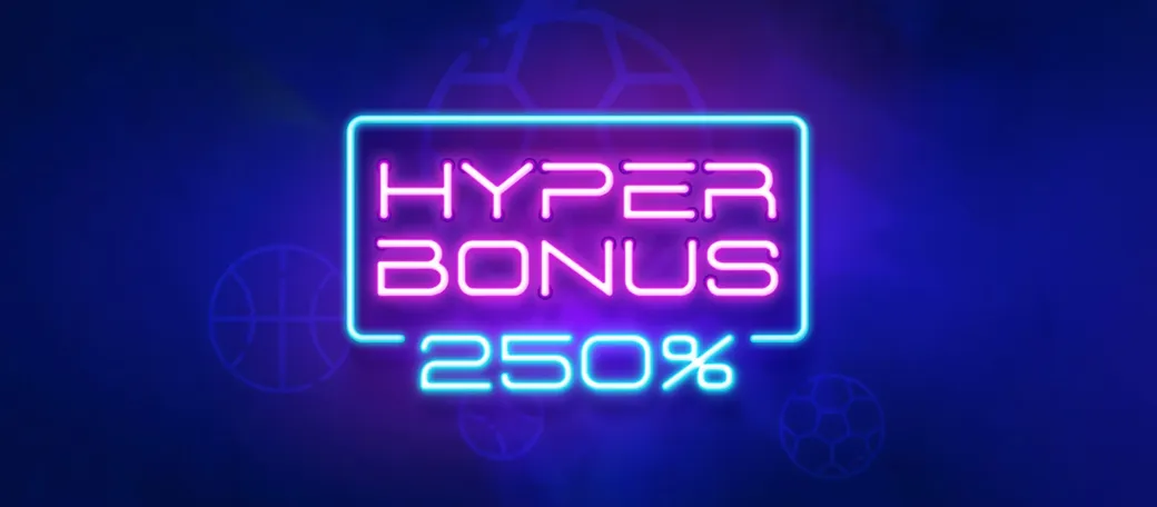 Hyper Bonus от 1xBet — до 250% к выигрышу по экспрессу