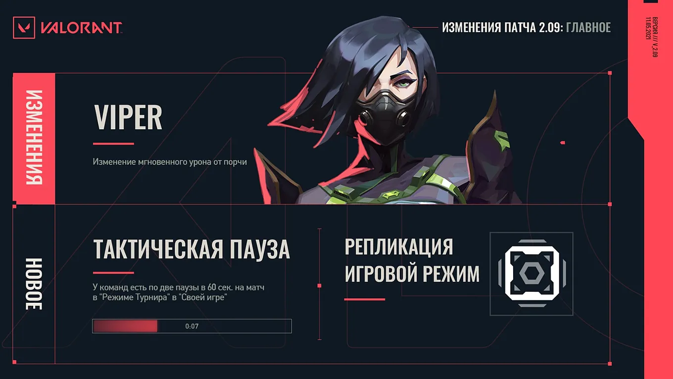 Изменения агента Viper в патче 2.09