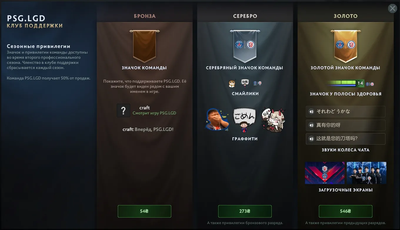 Набор PSG.LGD