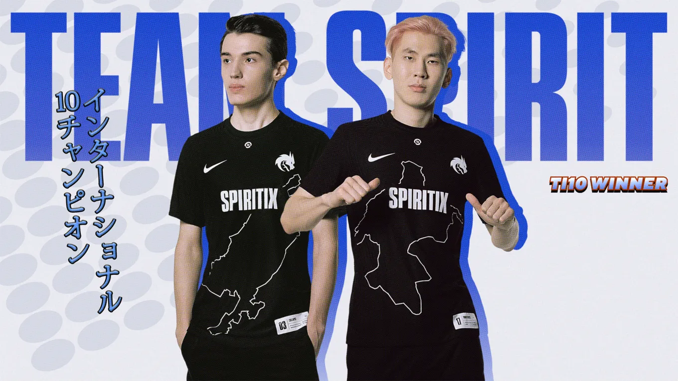 Мерч Team Spirit в честь победы на The International 10