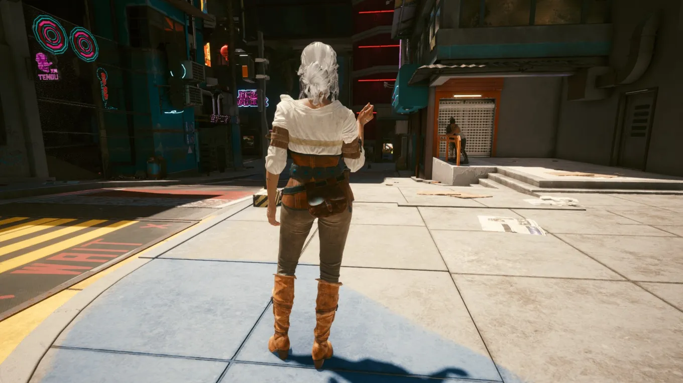 Цири из The Witcher 3 в Cyberpunk 2077