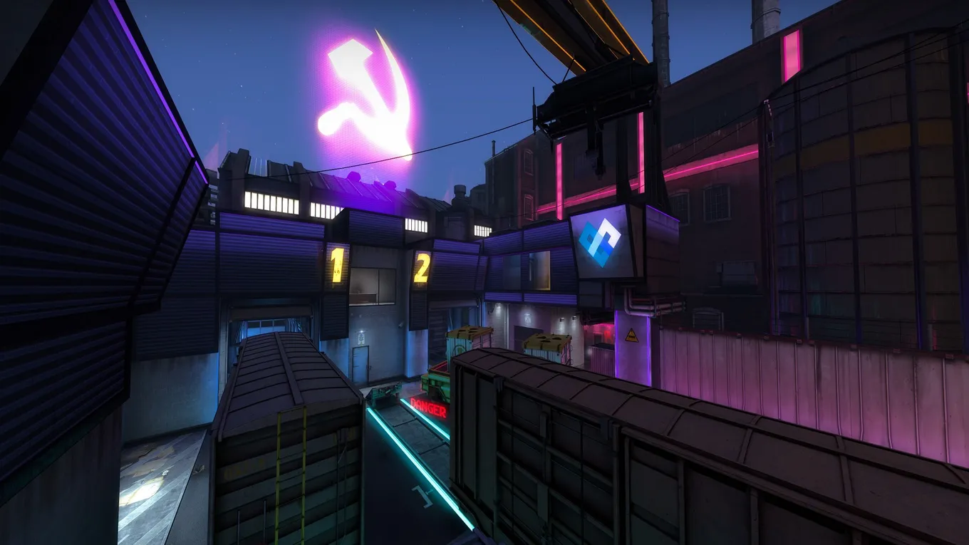 Train в стилистике Cyberpunk 2077