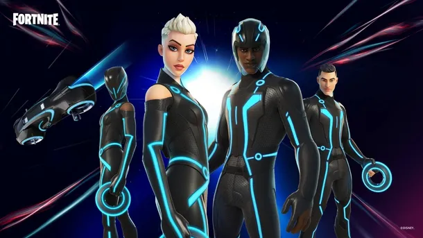 Скины Fortnite по мотивам фильма «Трон»