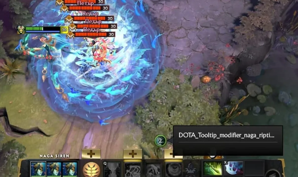 Счётчик ударов Rip Tide показывает настоящую Naga Siren