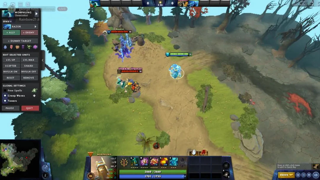 Новый баг с Morphling