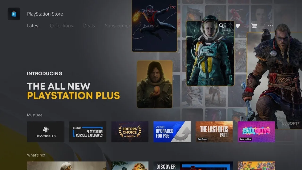 Интерфейс обновлённой PS Plus