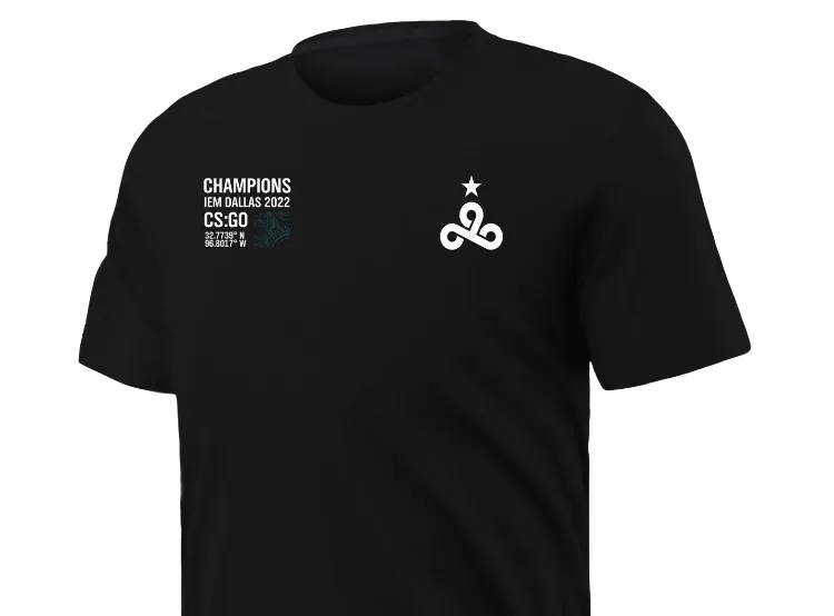 Мерч в честь победы Cloud9 на IEM Dallas 2022