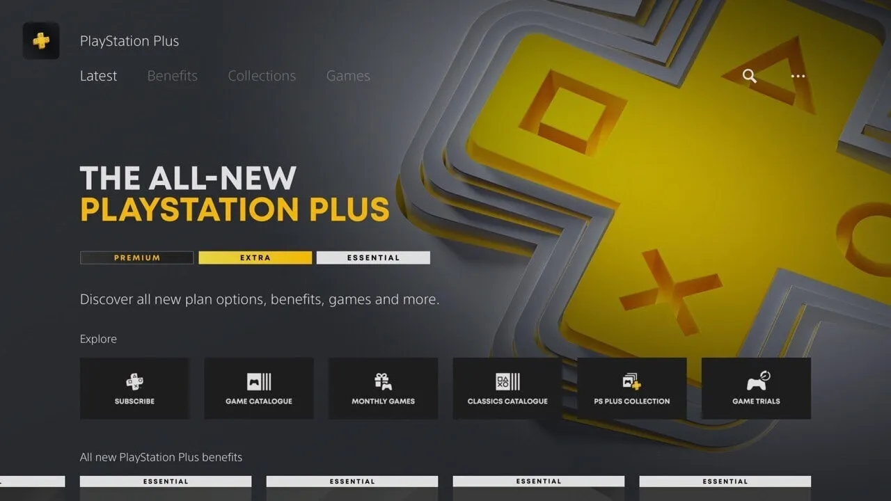 Интерфейс обновлённой PS Plus