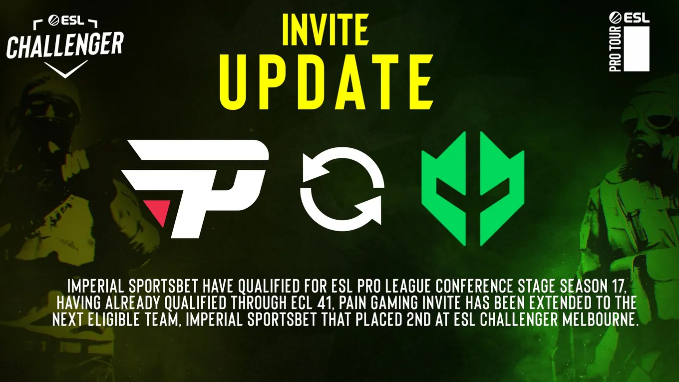 Imperial получила инвайт на ESL Pro League Conference Season 17