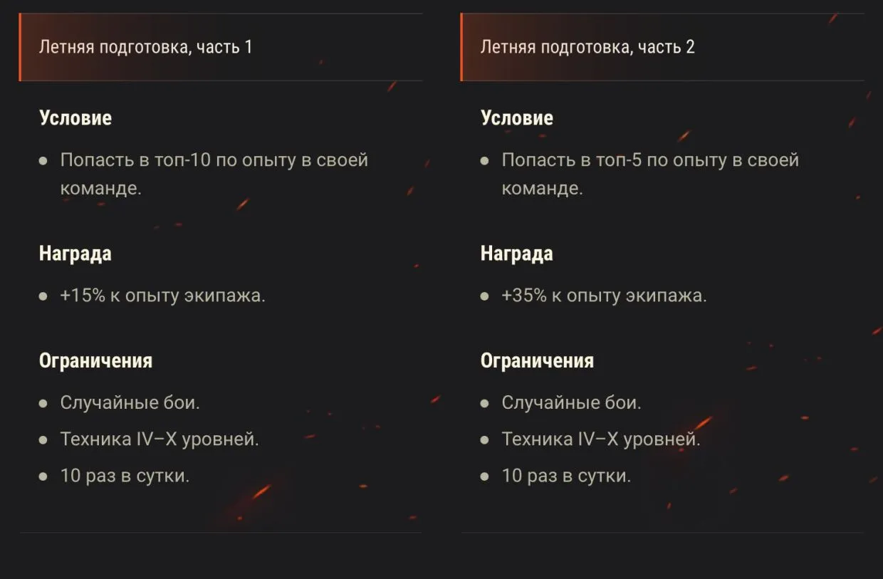 Боевые задачи 1 и 2
