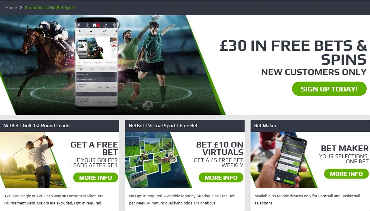 бонус от букмекерской конторы Netbet