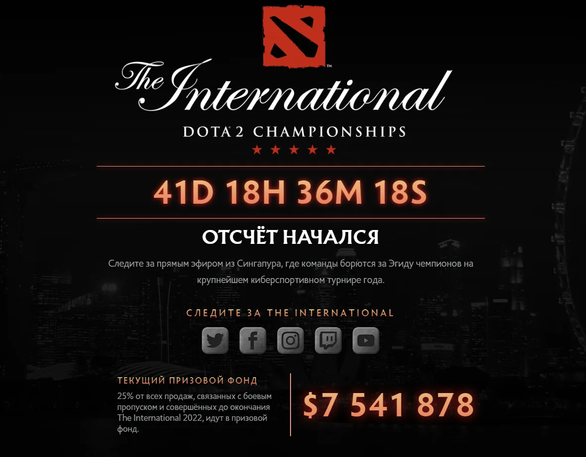 Призовой фонд TI11