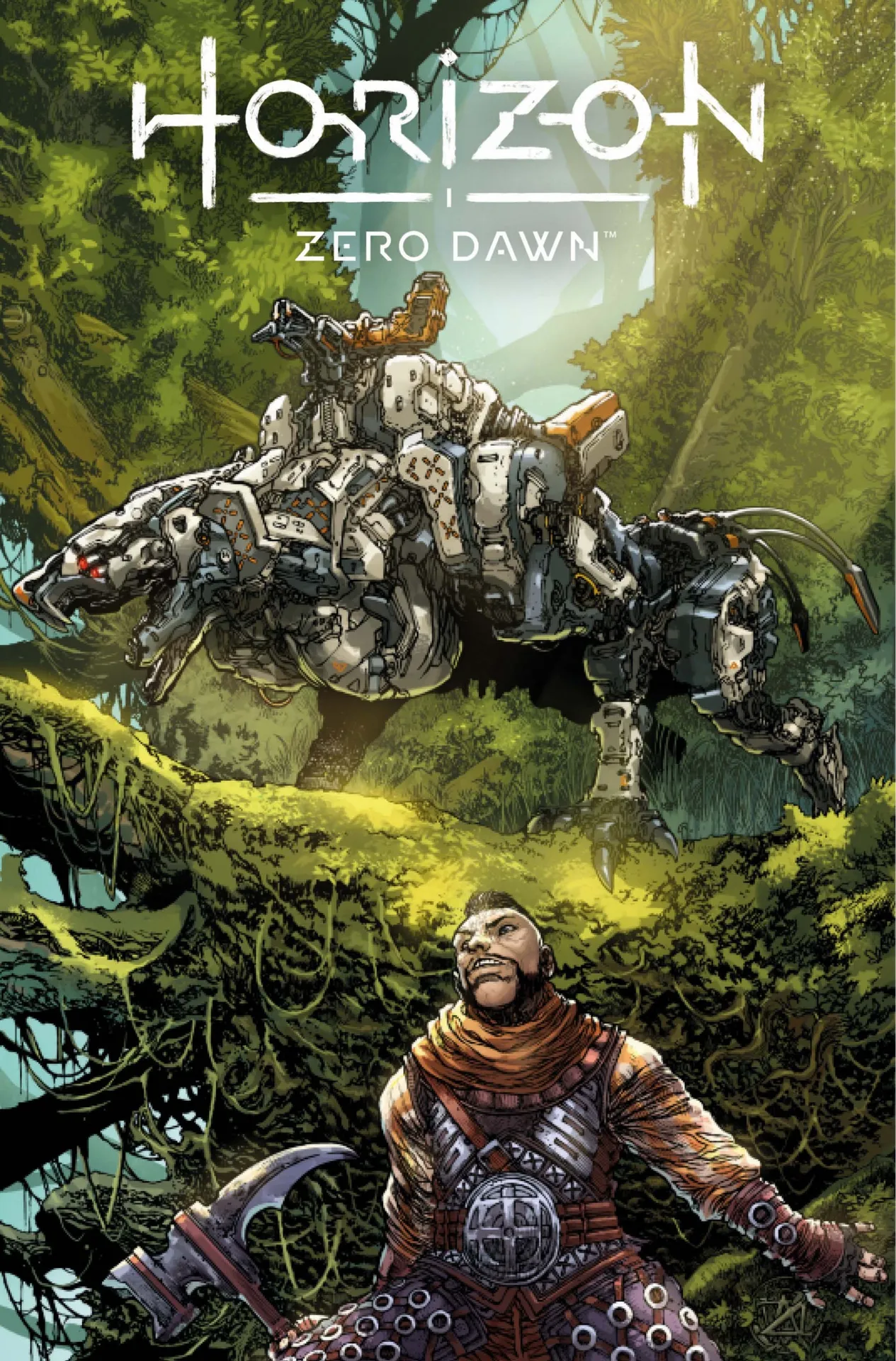 Обложка комикса по Horizon Zero Dawn