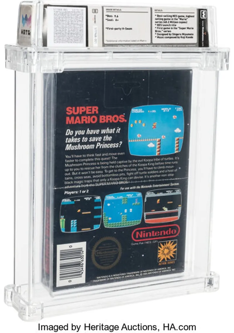 Оригинальный картридж Super Mario Bros.