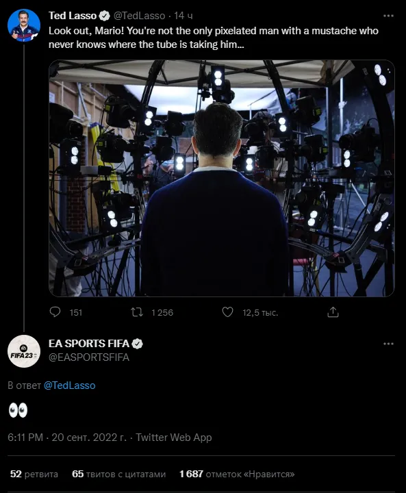 EA может добавить в FIFA23 главного героя сериала «Тед Лассо» и «Ричмонд»