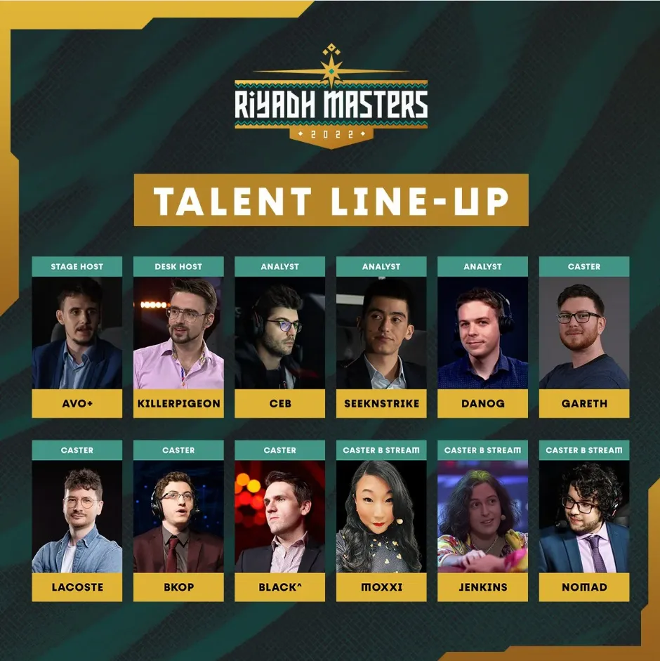 Комментаторы и аналитики на Riyadh Masters 2022