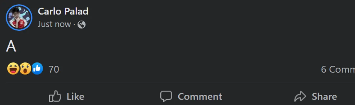 Пост Kuku в Facebook