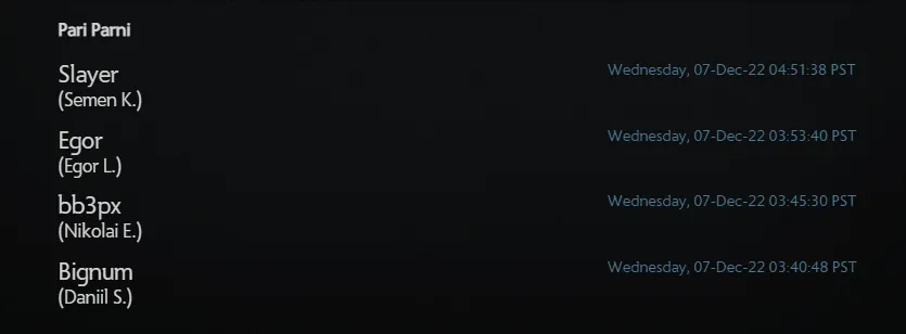 Pari Parni подписала новый состав по Dota 2 — в него вошёл бывший костяк Mind Games
