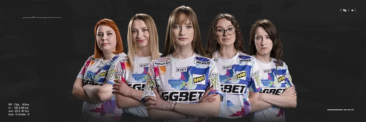 Женский состав NaVi по CS:GO