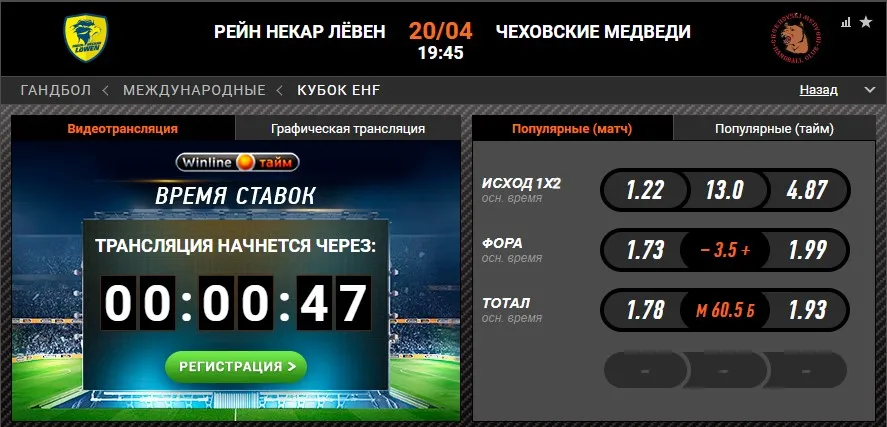 Винлайн «Рейн-Неккар» — «Чеховские Медведи»