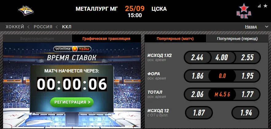 Винлайн «Металлург» – ЦСКА