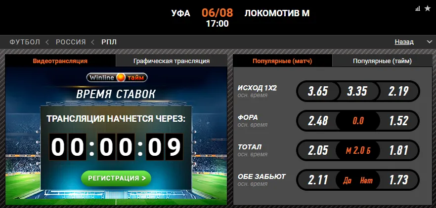 Винлайн «Уфа» – «Локомотив»