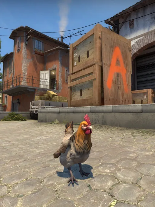 Петуха с карты Inferno в CS:GO зовут Vertigo