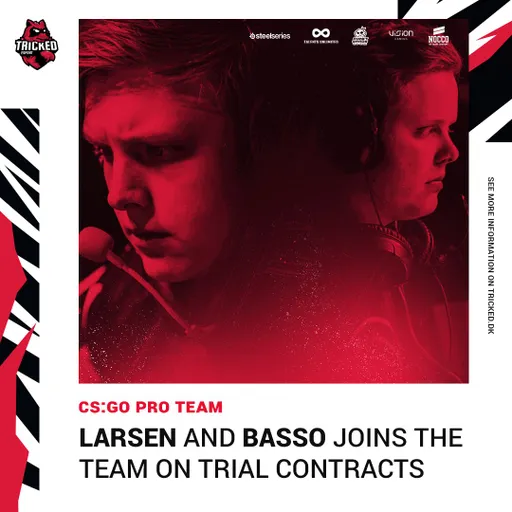 Два новых игрока пополнили Tricked Esport по CS:GO