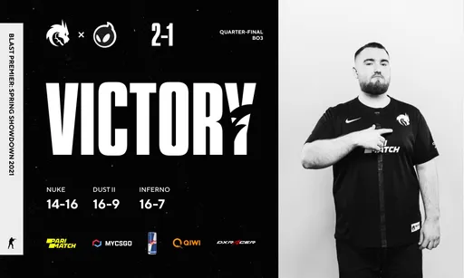 Team Spirit сыграет с G2 в решающем матче на BLAST Premier: Spring Showdown 2021