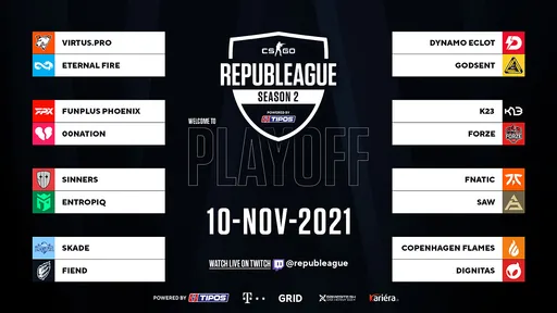 Virtus.pro, forZe, K23 и Entropiq получили приглашения в плей-офф REPUBLEAGUE