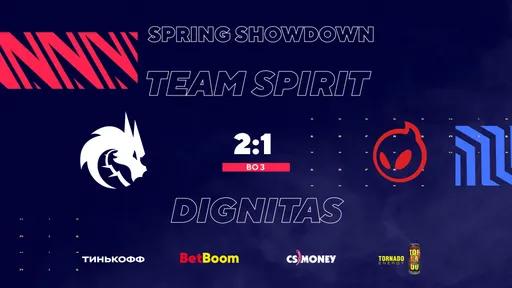 Волевая победа Team Spirit над Dignitas: обзор четвертьфинала BLAST Premier: Spring Showdown 2021