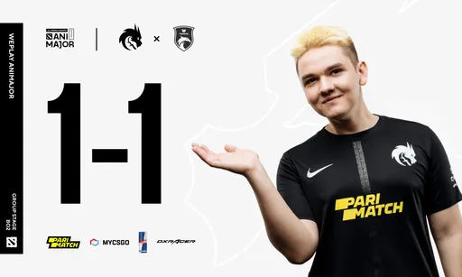 Team Spirit сыграла вничью с TNC Predator на WePlay AniMajor 2021