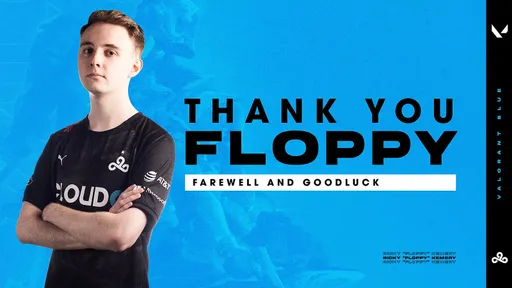 Floppy покинул состав Cloud9 по Valorant