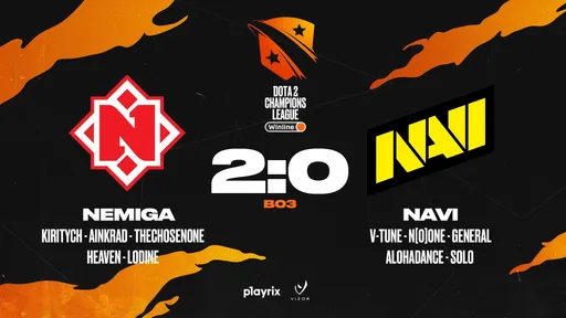 Nemiga разгромила и выбила NaVi с D2CL Season 7