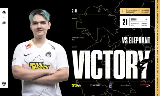 Team Spirit одержала первую победу на TI10, разгромив Elephant
