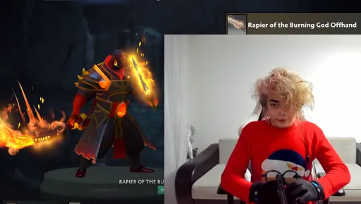 Стример rostislav_999 сделал косплей на Ember Spirit — он поджёг себе руки