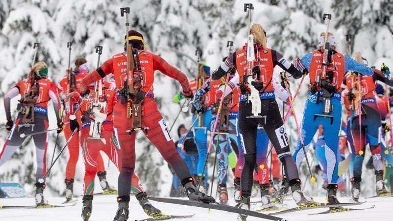 Норвегия выиграла мужскую эстафету на этапе КМ по биатлону. Россия – 6-я