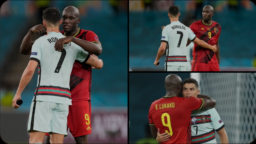 Лукаку утешил Роналду после матча Бельгия – Португалия