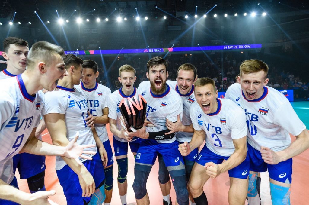 Российские волейболисты выиграли Лигу наций