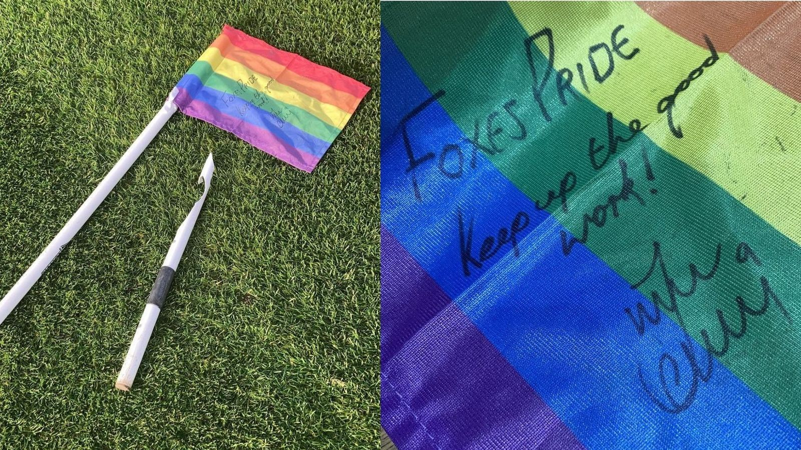 Варди подарил радужный угловой флажок ЛГБТ-фанатам «Лестера»