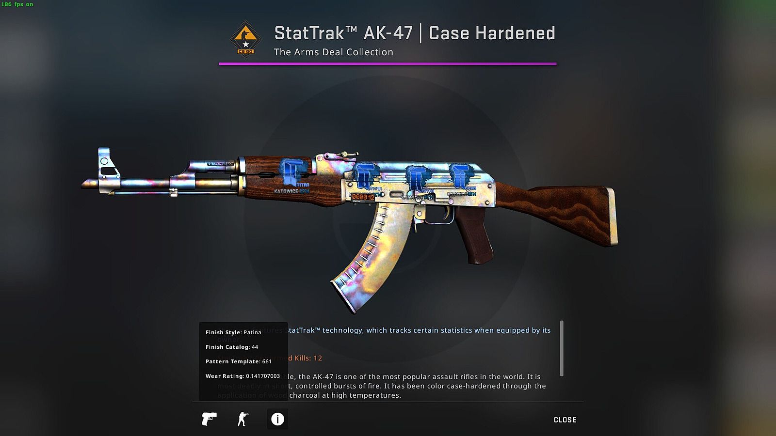 StatTrak AK-47 | Case Hardened