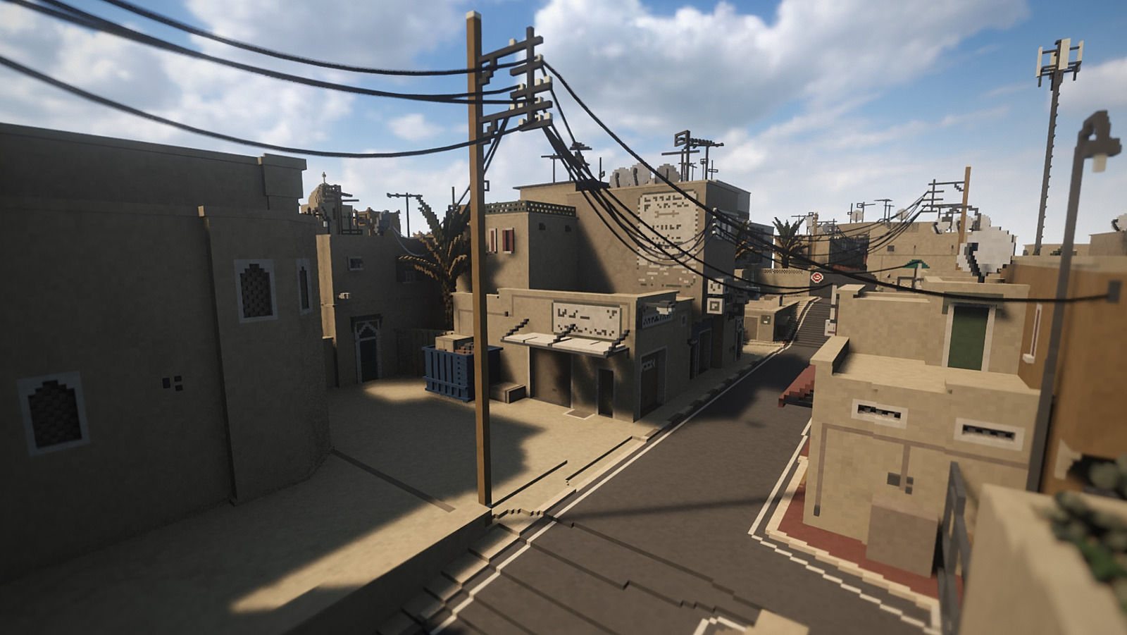 Карта Dust 2 из CS:GO в игре Teardown